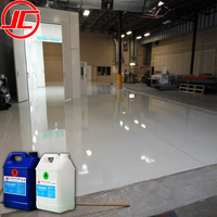 Resina Epoxi Autonivelante Transparente Resistente al Amarilleamiento para Pisos de Metal y Mármol