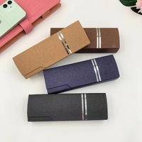Boîte à lunettes en acier faite à la main, portable, avec logo personnalisé OEM, étui à lunettes pour femmes et hommes, étui à lunettes de soleil avec logo personnalisé