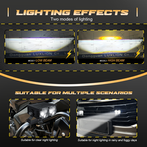 Focos LED Exteriores SENLO Nuevos de 140W 12V Súper Brillantes 15000LM IP68 Amarillo Blanco para Todoterreno <span class=keywords><strong>4x4</strong></span> ATV Motocicleta Auto SUV - Product Image 2
