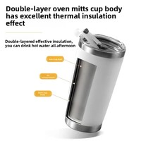 Vaso Térmico de Acero Inoxidable con Aislamiento al Vacío de 20 oz, Acabado con Recubrimiento de Plástico, Vaso de Regalo para Cerveza; Artículos para Bebidas