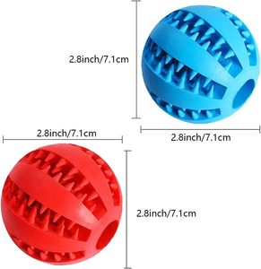 OEM ODM Interactive Rubber <b>Dog</b> Chew <b>Ball</b> Slow Feeder Treat Dispenser Daily Use Eco-Friendly Multi-Size Solid Color Pet Toy - Product Image 4