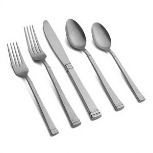 Ensemble de couverts de luxe écologiques et modernes pour restaurants, traiteurs et réceptions |   Couverts en acier inoxydable de qualité professionnelle - Product Image 1