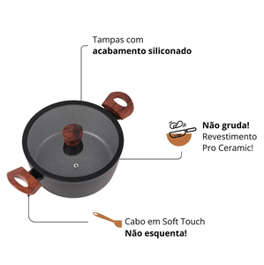High Quality Modern Ceramic Marble Coated Pot Pan Glass Lids Bakelite Handles Non-Stick 6-Piece Aluminum <b>Cookware</b> <b>Set</b> Gas - Product Image 2