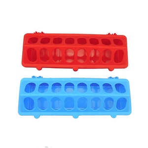 Animal Farming Tool Plastic Flip-Top Poultry Ground Day Old Chicken Feeder Box Chick Bird Duck Goose Feeding Bucket