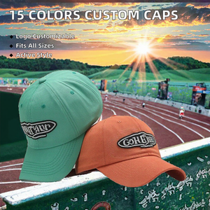 15 Colors Wholesale Twill Sporty Solid Color 6-Panel Dad <b>Hat</b> Outdoor Soft Unisex Sports Baseball Caps Accept Custom Logo - Product Image 2