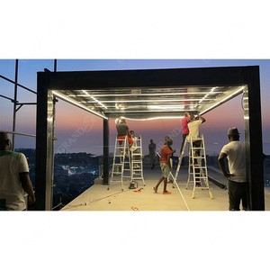 حديقة أثاث الفناء في الهواء الطلق شرفة العريشة المطبخ في الهواء الطلق العريشة الألومنيوم الشخصي العريشة - Product Image 6