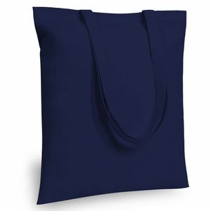 Sacs fourre-tout surdimensionnés en coton bleu marine de haute qualité pour emballage de vin, vente en gros d'usine - Product Image 1