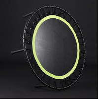 Mini trampoline de 40 pouces pour enfants Pliable Sécurité Fitness Exercice extérieur avec poignée Équipement d'exercice portable pour enfants