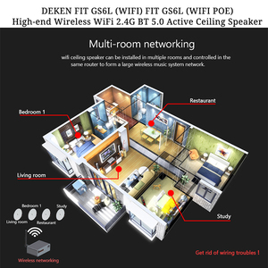 Deken phù hợp với gs6l Wifi đa-phòng âm nhạc nền hệ thống 6.5 "hoạt động không dây blue_tooth in-trần Loa thông minh Wifi Loa - Product Image 6