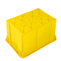 Boîte à déchets médicaux jaune pour objets tranchants, poubelle médicale en plastique jaune, boîte à médicaments domestique