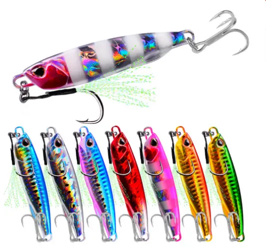 2024 kurşun jig 10g 15g 20g 30g 40g 50g 60g sert lures Minnow tuzlu Lure balıkçılık sazan ile mücadele özel çantalar