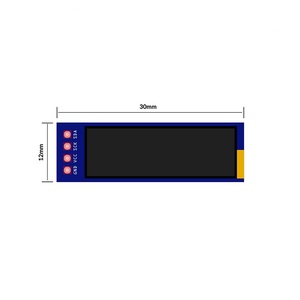 โมดูลจอแสดงผล OLED ขนาด 0.91 นิ้ว - อินเทอร์เฟซ I2C ความละเอียด 128x32 พร้อมไดรเวอร์ SSD1306 สำหรับโปรเจกต์ Arduino และ ESP32 ที่ใช้พลังงานต่ำ - Product Image 2