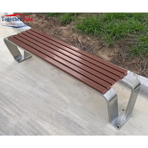 Banc de jardin moderne et simple, imperméable et antirouille, pour l'aménagement paysager des cours et des espaces publics - Product Image 1