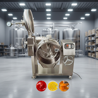 Hoge kwaliteit, populaire elektrische kookpan voor fruitconfiture, 50 liter industriële vacuüm kookdrukpan, voedselmachine