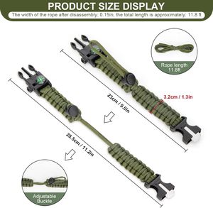 Pulsera de Supervivencia Ajustable Anthrive con Encendedor de Paracord y Silbato Fuerte, Ideal para Senderismo, Camping, Pesca y Caza - Product Image 3