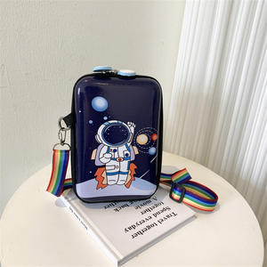 Large Capacity Zipper Cute Cartoon Hard Shell Shoulder Bag Storage Stationery Messenger <b>Pencil</b> case - Product Image 2