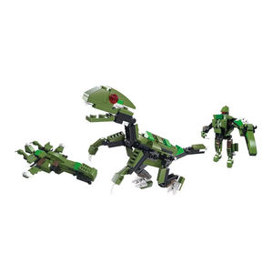 Set de 103 Piezas de Bloques de Construcción de Dinosaurio Velociraptor, Juguete Educativo STEAM, Habilidades Motoras Finas, Regalo para Padres e Hijos - Product Image 5