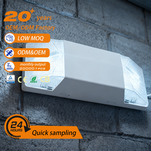 Luz de Emergencia LED de Doble Cabezal, Recargable, de Pared, con Carcasa de ABS de Alto Rendimiento, Marca Tuoming, Modelo SMD 2835 - Product Image 1