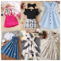 Lots en gros de vêtements pour enfants neufs, stock d'été, Ropa De Bebe, livraison aléatoire, robes pour filles