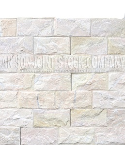 Elegant Split Face Natural Stone Blocks Decorative Modern White Marble Wall Panel for Living Room Outdoor Feature Walls - Product Image 4
