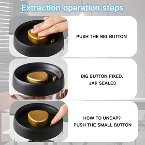 Barattolo in <span class=keywords><strong>Vetro</strong></span> Borosilicato Trasparente Ecologico <span class=keywords><strong>Sottovuoto</strong></span> per Conservazione Chicchi <span class=keywords><strong>di</strong></span> Caffè con Coperchi per Cucina e Campeggio - Product Image 5