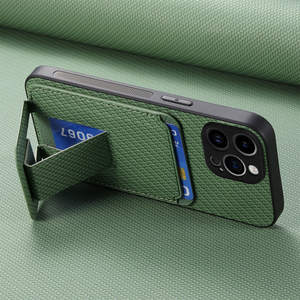 Funda de cuero de lujo para teléfono móvil para <span class=keywords><strong>iPhone</strong></span> 16 <span class=keywords><strong>Pro</strong></span> <span class=keywords><strong>Max</strong></span> 17 Air 15 14 13 Soporte simple Soporte multiángulo <span class=keywords><strong>Características</strong></span> de protección - Product Image 1