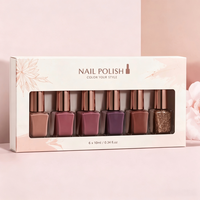 Boîte d'emballage magnétique personnalisée écologique avec finition mate et doublure en éponge pour fards à paupières pressés, cosmétiques et vernis à ongles