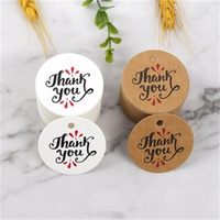 Etiquetas Redondas de Papel Kraft Holográficas, Impermeables y Reciclables Personalizadas para Zapatos y Ropa - Impresión de Tarjetas de Regalo Económicas