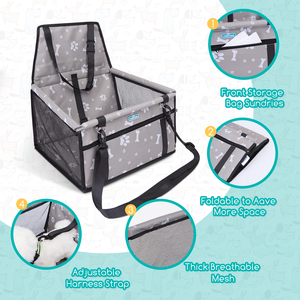 Nobleza pieghevole e lavabile seggiolino per auto per cani piccolo/grande seggiolino per auto di sicurezza per animali domestici borse da viaggio per cani e gatti - Product Image 2