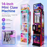 Mini machine à griffes personnalisable Neo Fun, mini noire avec lecteur de carte de crédit, certifiée CE pour les événements