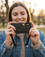 Appareil photo numérique sans écran CE FCC avec filtres personnalisables, capteur CMOS 8MP, flash LED photo, compteur, appareils photo vintage sans écran pour cadeaux