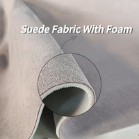 Tissu en microfibre doux et durable de qualité supérieure, recyclé et écologique, imitation daim pour le plafond de voiture