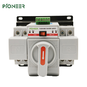 Interruptor de Transferencia Automática de Doble Potencia ATS 63A 100A Monofásico Automático ATS <span class=keywords><strong>2P</strong></span>, Venta de Fábrica - Product Image 1