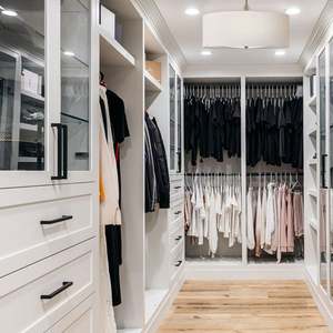 Armoire de rangement de chambre à coucher professionnelle en bois, mobilier moderne personnalisé, sortie d'usine - Product Image 4