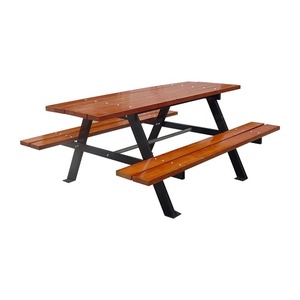 All'aperto tavolo <span class=keywords><strong>da</strong></span> Picnic <span class=keywords><strong>in</strong></span> <span class=keywords><strong>legno</strong></span> commerciale di plastica con panca mobili <span class=keywords><strong>da</strong></span> <span class=keywords><strong>giardino</strong></span> tavolo <span class=keywords><strong>da</strong></span> pranzo birra al di fuori del Patio sul cortile del bar - Product Image 2