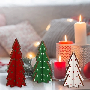 Nuevo Mini Árbol de Navidad, Adorno Navideño, Decoración para Fiestas, Manualidades para Mesa del Hogar - Product Image 4