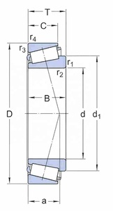 Roulement <span class=keywords><strong>à</strong></span> rouleaux coniques longue durée T2ED070 VKHB 2024 pour roue de SCANIA VOLVO - Product Image 5