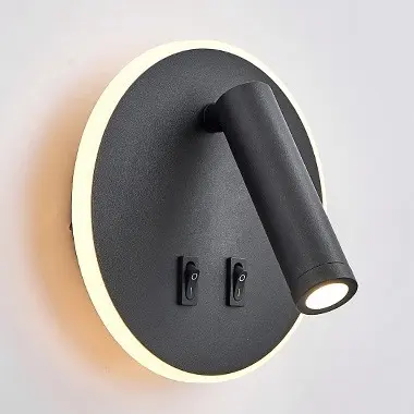 LED Wall Sconces Battery Operated Rechargeable Wall Lamp Wireless Lights 360°Rotation Magnetic Cordless Wall Lamps for Bedroom