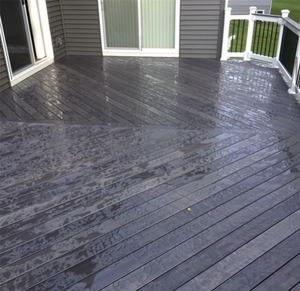 Banc de jardin extérieur en composite bois-<span class=keywords><strong>plastique</strong></span> (WPC) lisse, moderne, imperméable, avec cadre à lattes solides - Product Image 2