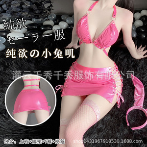 ชุดชั้นในแบบ thong ลายฉลุใหม่ ชุดบิกินี่เซ็กซี่สามชิ้น ขายส่ง มีบริการดรอปชิป แบบผูกเชือก - Product Image 5