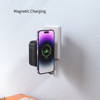 Power Bank 10000mAh Kabel Pengisi Daya Terintegrasi Pengisi Daya Ponsel Nirkabel Colokan Perjalanan Multi Negara yang Dapat Diganti Layar Digital