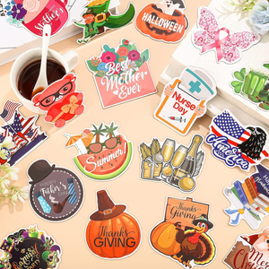 Refrigerador de Papel Resistente con Diseño Art Deco Personalizado, para Decoración de Mostrador de Cafetería, Recuerdo Promocional - Product Image 6