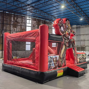 Castillo Inflable con Tobogán Temático <span class=keywords><strong>de</strong></span> Ironman, Popular y en Oferta, Casa <span class=keywords><strong>de</strong></span> Brinco para Niños - Product Image 4