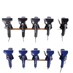 Ensemble de quatre étau de table réglables de 2\", 2,5\", 50 mm, 60 mm, 80 mm avec surface de travail en enclume pour le travail du bois, petits étau de table - Product Image 2