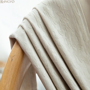 Tissu en velours gaufré d'usine BSCI, tissu de rideau en velours de luxe pour salon - Product Image 1