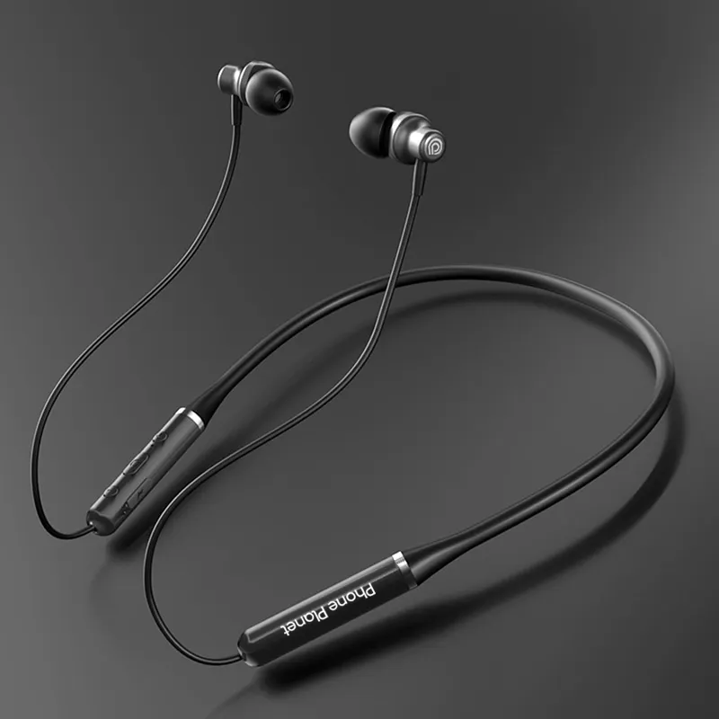 Telepon Planet Magnetic Neckband Headphone Headphone Nirkabel Headset Tahan Air Olahraga Earphone Di Telinga