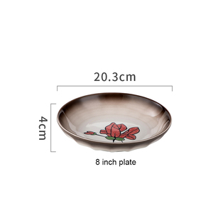 Nordic Light Luxury Tableware High-end Ceramic Tableware Bowl Plate Household Binaural Dish <b>Set</b> - Product Image 3
