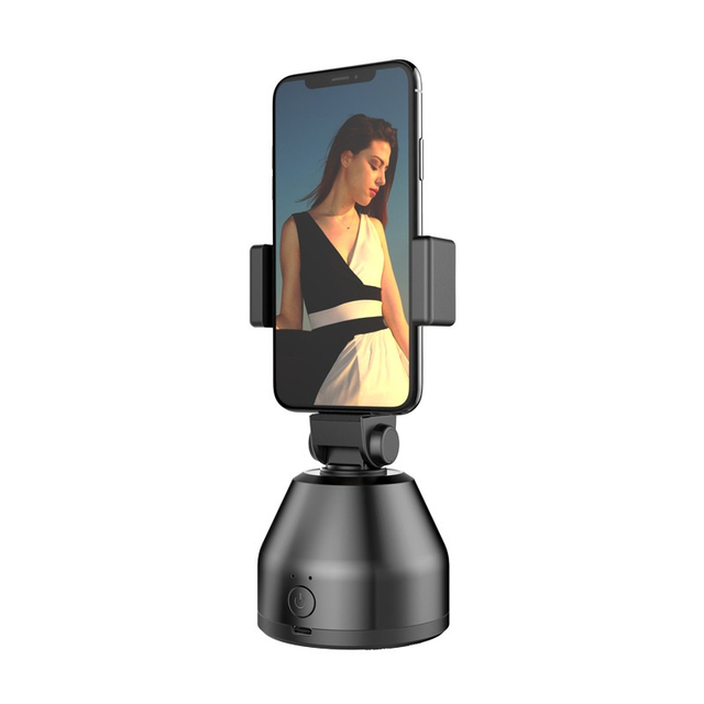 Auto Smart Shooting Selfie Stick Tripod 360 Rotation Object Face Tracking Portable Plastic Integrated Desk Phone Gimbal Stand