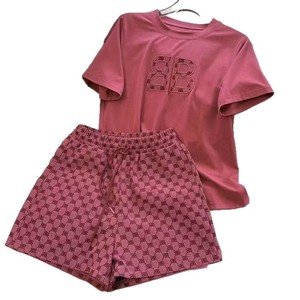 女式跨界夏季短袖绣花睡衣松紧腰两件套睡衣套装秋季 - Product Image 5