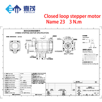 Motor Stepper Nema 23 Closed Loop Saja, Badan 112mm, 3N.m dengan Encoder Presisi Tinggi